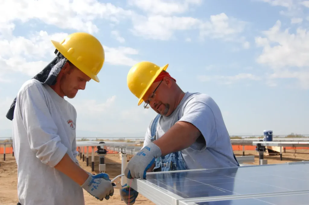 L'équipe Reno'v sur un chantier